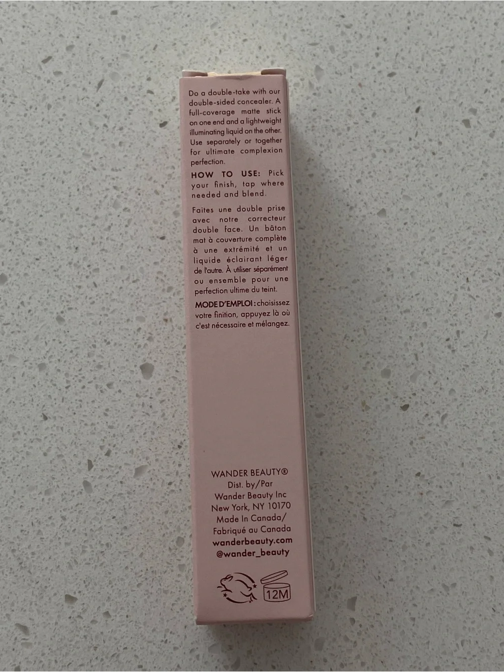 Wander Beauty Dualist Concealer - Light Beige & Gold Packaging